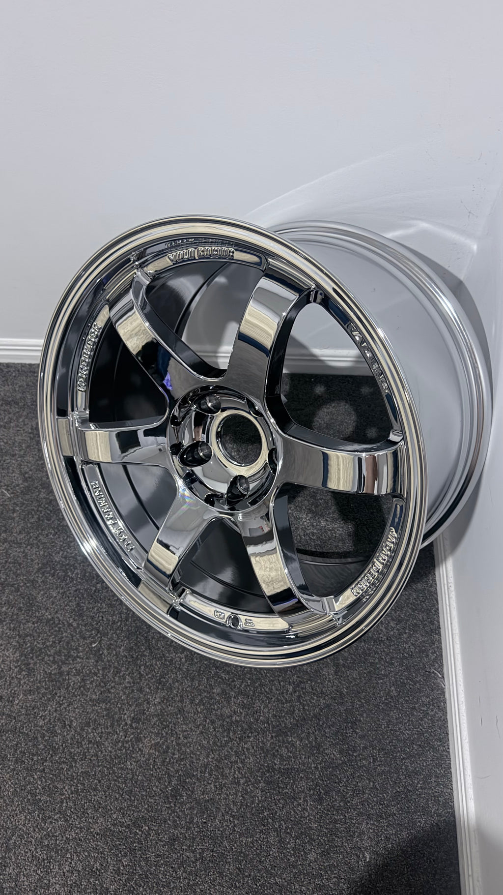 OHNO-TE37 FULL CHROME (Set of Four wheels only)