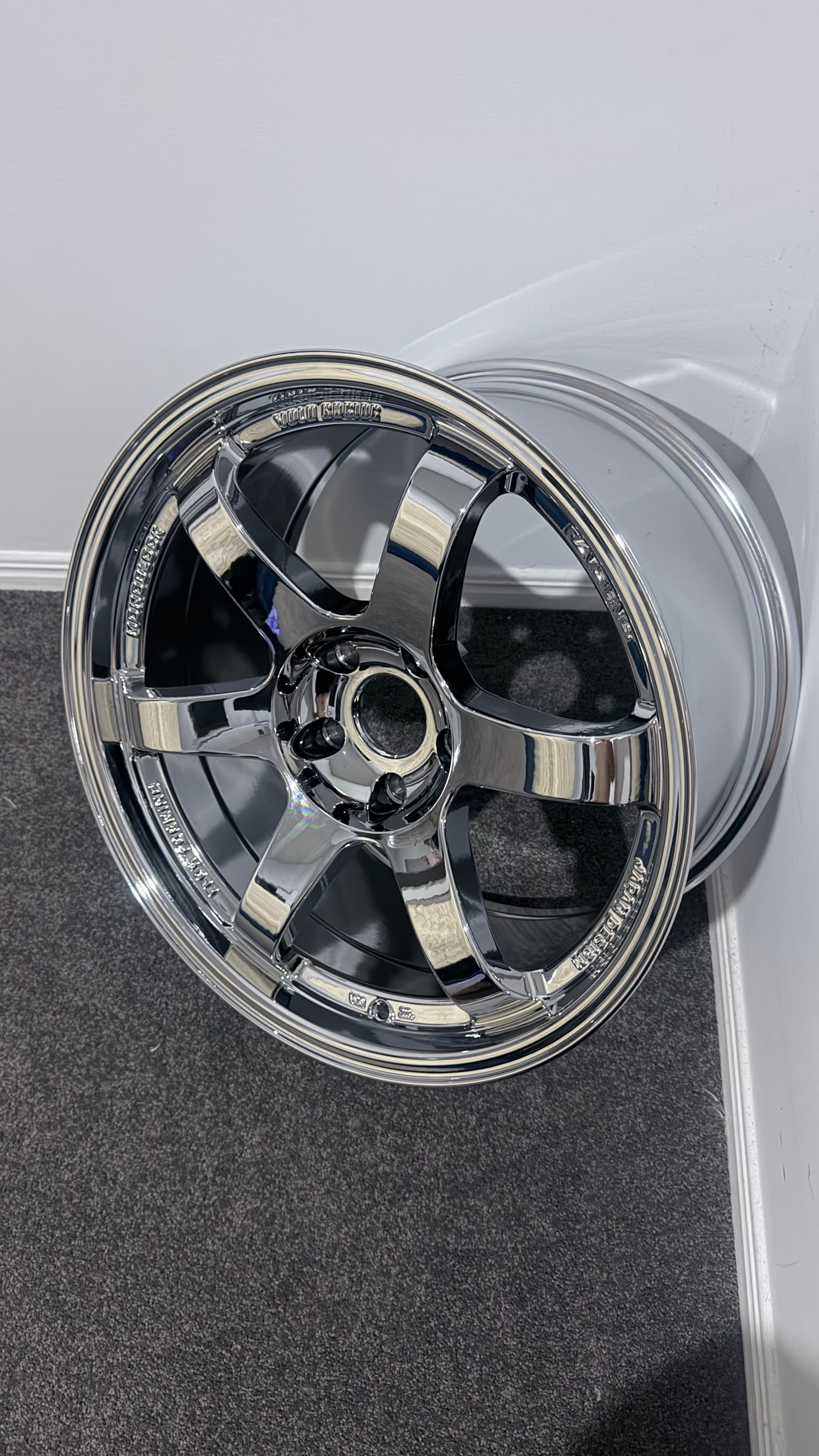 OHNO-TE37 FULL CHROME (Set of Four wheels only)