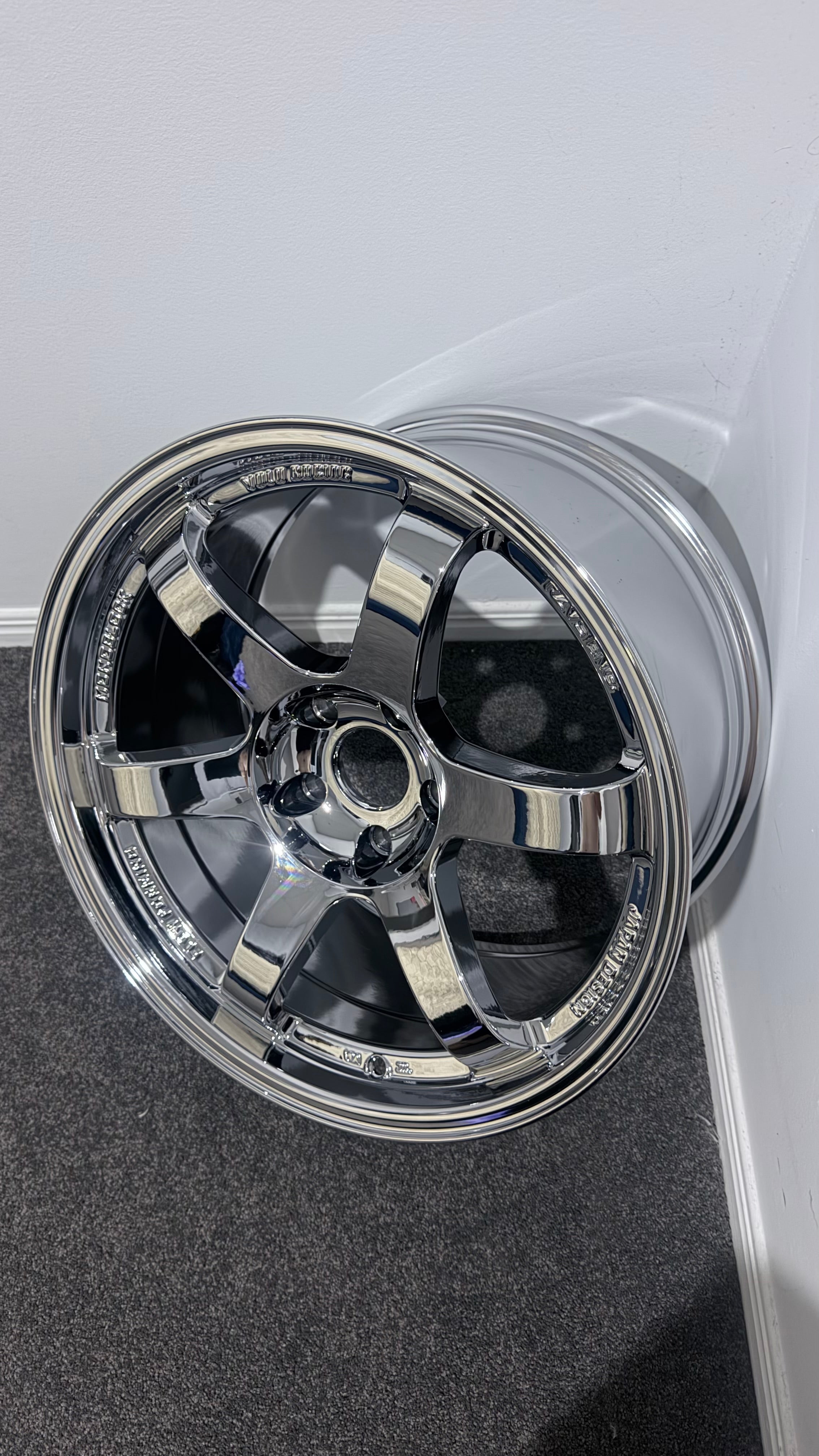 OHNO-TE37 FULL CHROME (Set of Four wheels only)