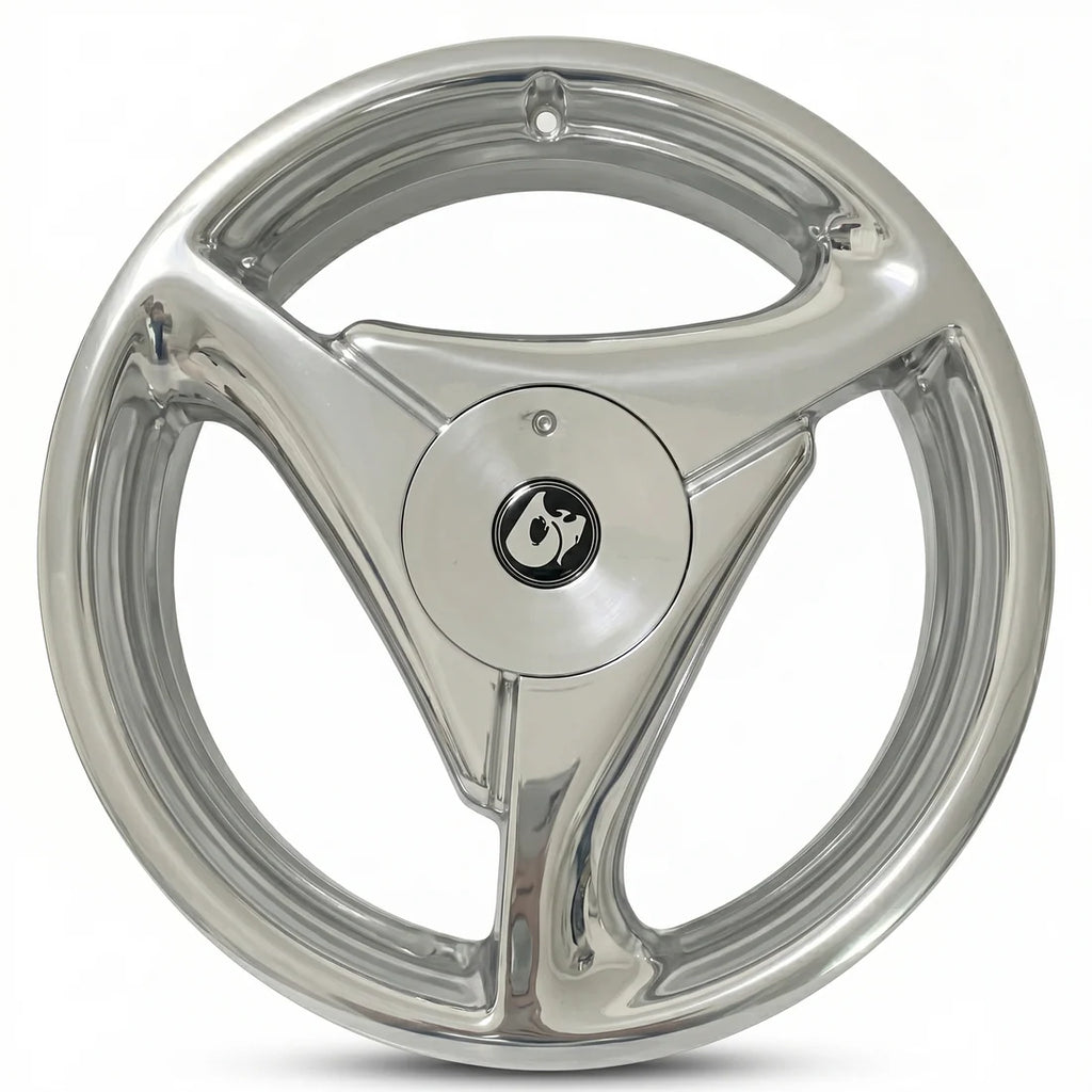 20" POLISHED TRI-SPOKE (Set of FOUR WHEELS ONLY)