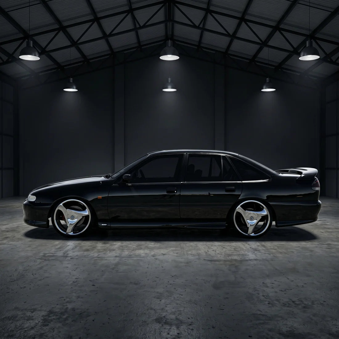 20" POLISHED TRI-SPOKE (Set of FOUR WHEELS ONLY)