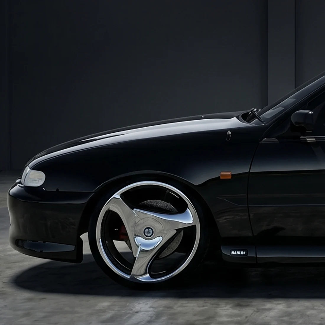 20" POLISHED TRI-SPOKE (Set of FOUR WHEELS ONLY)